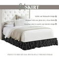 thumbnail image 5 of Elegant Comfort Leila Collection Multi-Ruffle Bed Skirt, 1500 Thread Count, Easy Fit Dust Ruffle, 15 inch Drop, Wrinkle and Stain Resistant, MultiRuffle, Twin, Pitch Black, 5 of 5