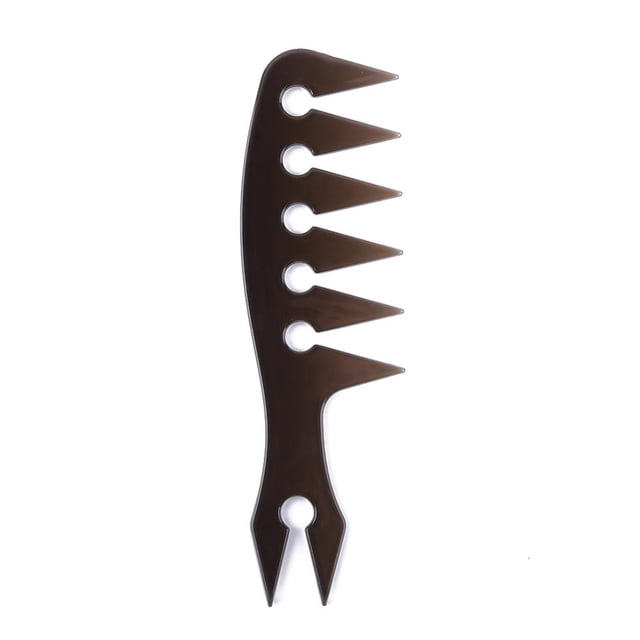 Ehuebsd Peine Texturizador Dientes Anchos Con Textura para Hombre Peine para Cabeza Aceite para Hombre (negro)