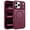 Dark Cherry, variant on DOMAVER Magnetic iPhone 17 Pro Max Case (6.9") - Slim Fit Matte Translucent Cover | MagSafe Compatible | Shockproof Anti-Yellowing | White