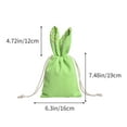 thumbnail image 3 of Qholemyo Easter Basket With Handle Multicolor Rabbit Ear Canvas Easter Tote Bag Cute Easter Bags For Kids Easter Gift Storage, 3 of 5