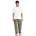 thumbnail image 4 of No Boundaries All Gender Wide Leg Cargo Pants, Men's Sizes 28-42, 4 of 5