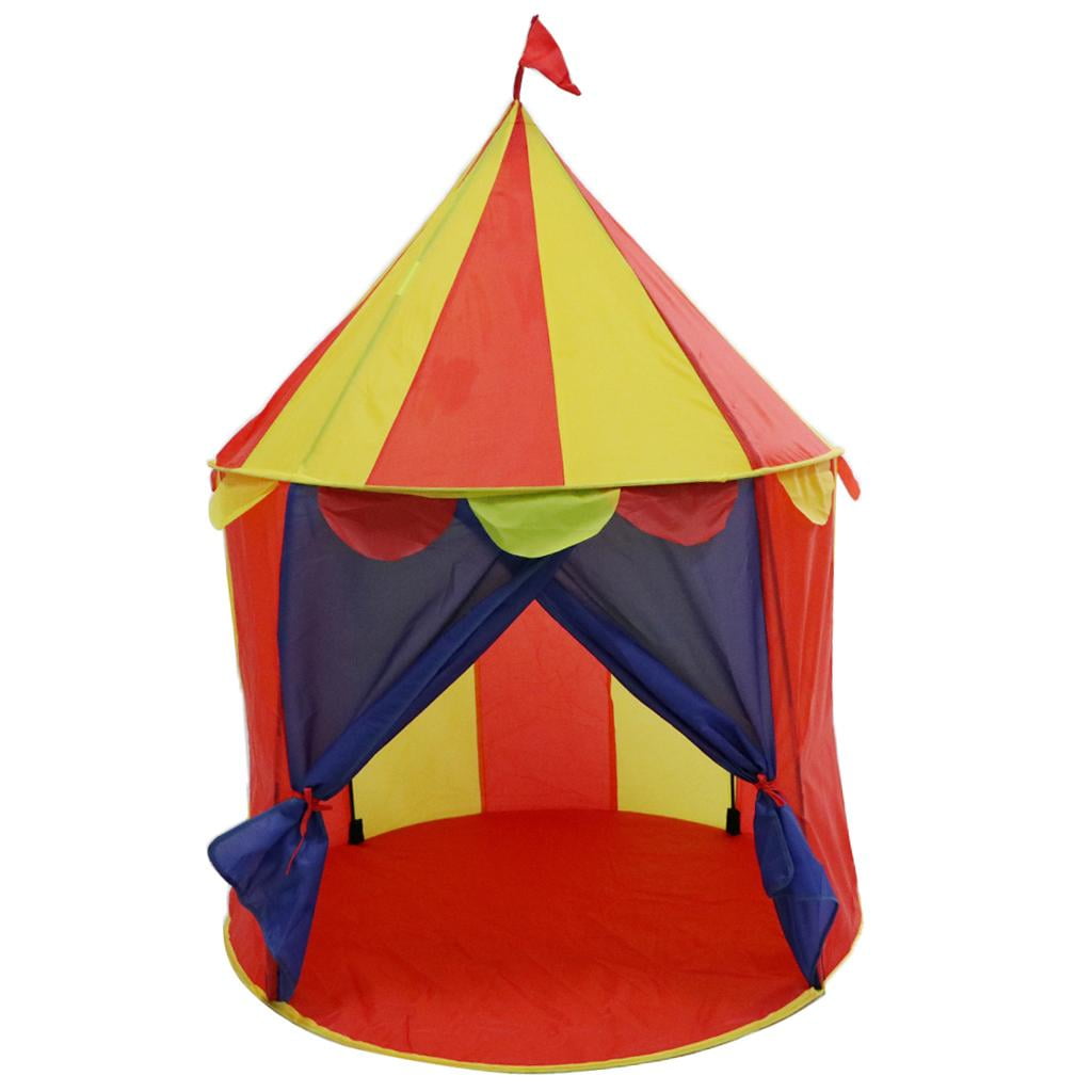 Double Color Folding Mongolia Tent Kids Indoor Game Activity Play Tent Toy 