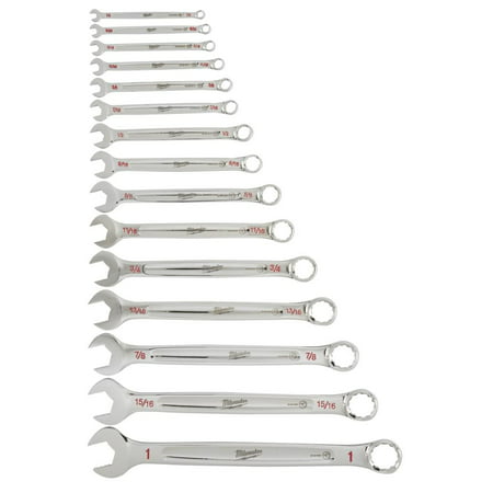 Milwaukee 15-Piece Combination SAE Wrench Tool Set 48-22-9415