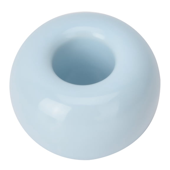 Rupoun Soporte para Cepillo de Dientes de Cerámica Forma de Dona Azul (4.5 x 3 cm / 1.8 x 1.2 in)