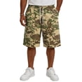 thumbnail image 4 of UDAUDU Mens Cargo Shorts Camo Drawstring Elastic Waist Casual Loose Fit Pocket Cargo Shorts for Men Summer Streetwear Brown L, 4 of 6