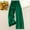 Green, variant on Olyvenn Women's Metallic High Elastic Waist Straight Leg Pants Drawstring Casual Party Nightout Clubwear Long Pants Black 20-22
