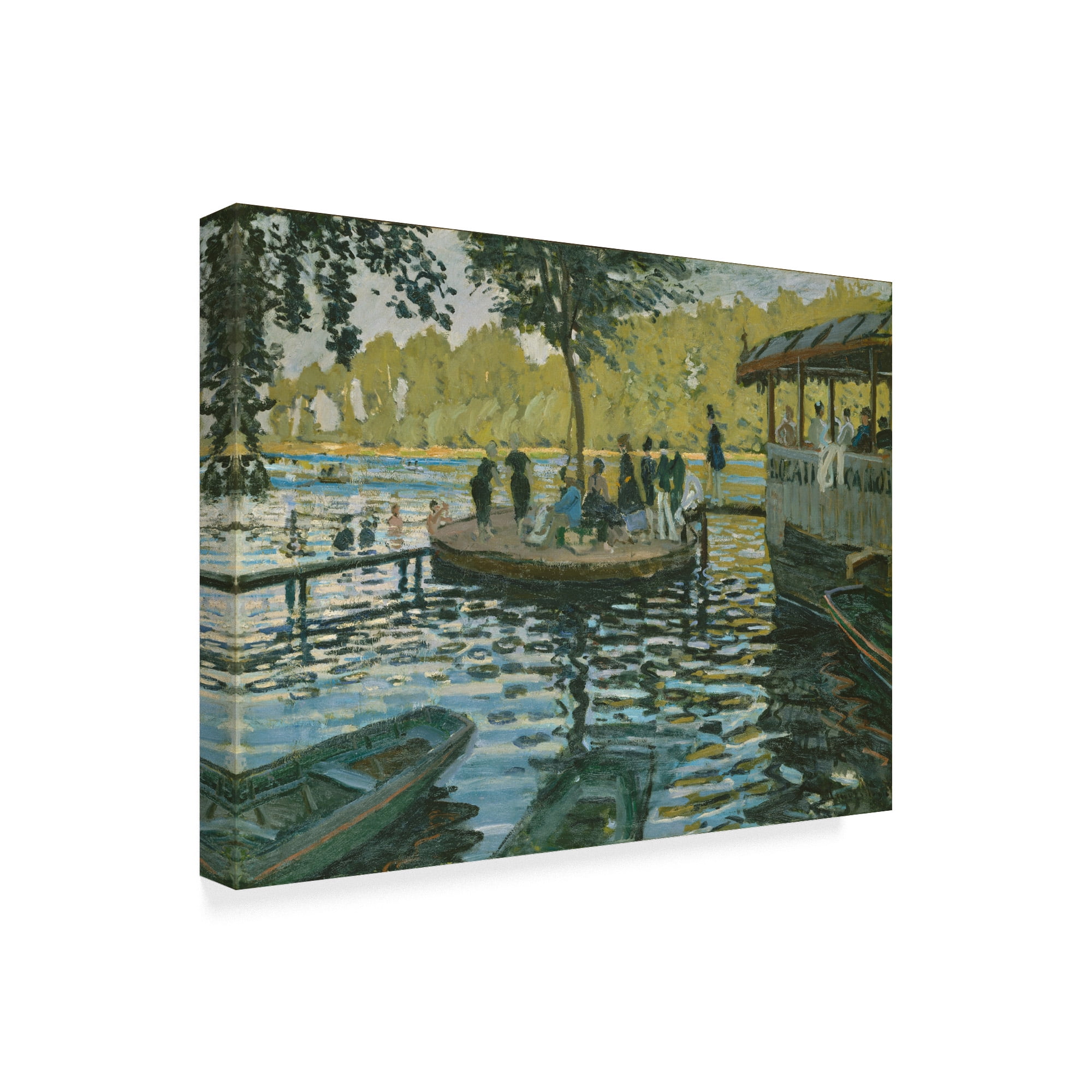 Trademark Fine Art 'La Grenouillere' Canvas Art by Claude Monet