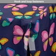 thumbnail image 4 of Nature Dog Crate Cover, Spring Theme Colorful Flying Butterflies Seasonal Art Repetition Print, Easy to Use Pet Kennel Cover for Dogs, 35" x 23" x 27", Indigo and Multicolor, by Ambesonne, 4 of 6