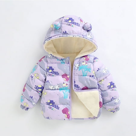

TOWED22 Baby Girls Outerwear Jackets & Coats Kids Fleece Sweatshirt Jacket - Baby Boy & Girl Sweater Outerwear Coat Toddler Full Zip Hoodie for Children Purple