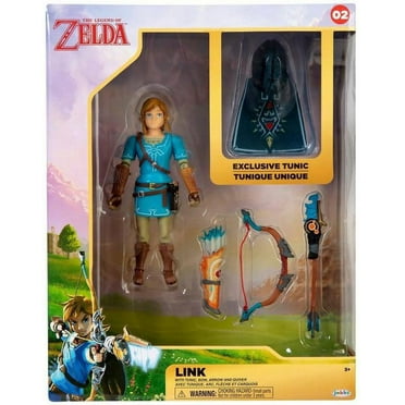 The Legend of Zelda Breath of The Wild Link Exclusive Action Figure [Tunic, Bow, Arrow & Quiver]