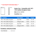 thumbnail image 2 of Heater Core - Compatible with 1987 - 1992 Cadillac Brougham Sedan 1988 1989 1990 1991, 2 of 2