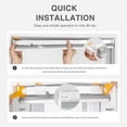 thumbnail image 5 of LazBlinds No Tools-No Drill 1" Aluminum Mini Blinds, Cordless Blinds for Windows, Light Filtering Horizontal Blinds and Shades for Window Size 43'' W x 48'' H, Cream, 5 of 6