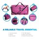 thumbnail image 4 of Bolsa de viaje Bago Rolling con ruedas, impermeable, 100 litros, color morado nieve, 4 of 9