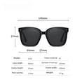 thumbnail image 2 of Gafas de sol de moda con montura grande y polarizadas para hombre y mujer, 2 of 4