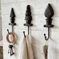 thumbnail image 2 of Fmxomd Rustic Cast Iron Coat Hooks (1Pack), Wall Mounted, Farmhouse Decorative, Heavy Duty Wall Hooks for Hanging Coats, Hats, Towels, 2 of 8