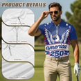 thumbnail image 5 of Aplkyhs 250th Anniversary Eagle Matching Golf Shirts for Couple Quarter Zip Couple Golf Matching Outfits Breathable Fabric Mens Hawaiian Shirt Keep Cool in Hot Weather Washable, 5 of 6