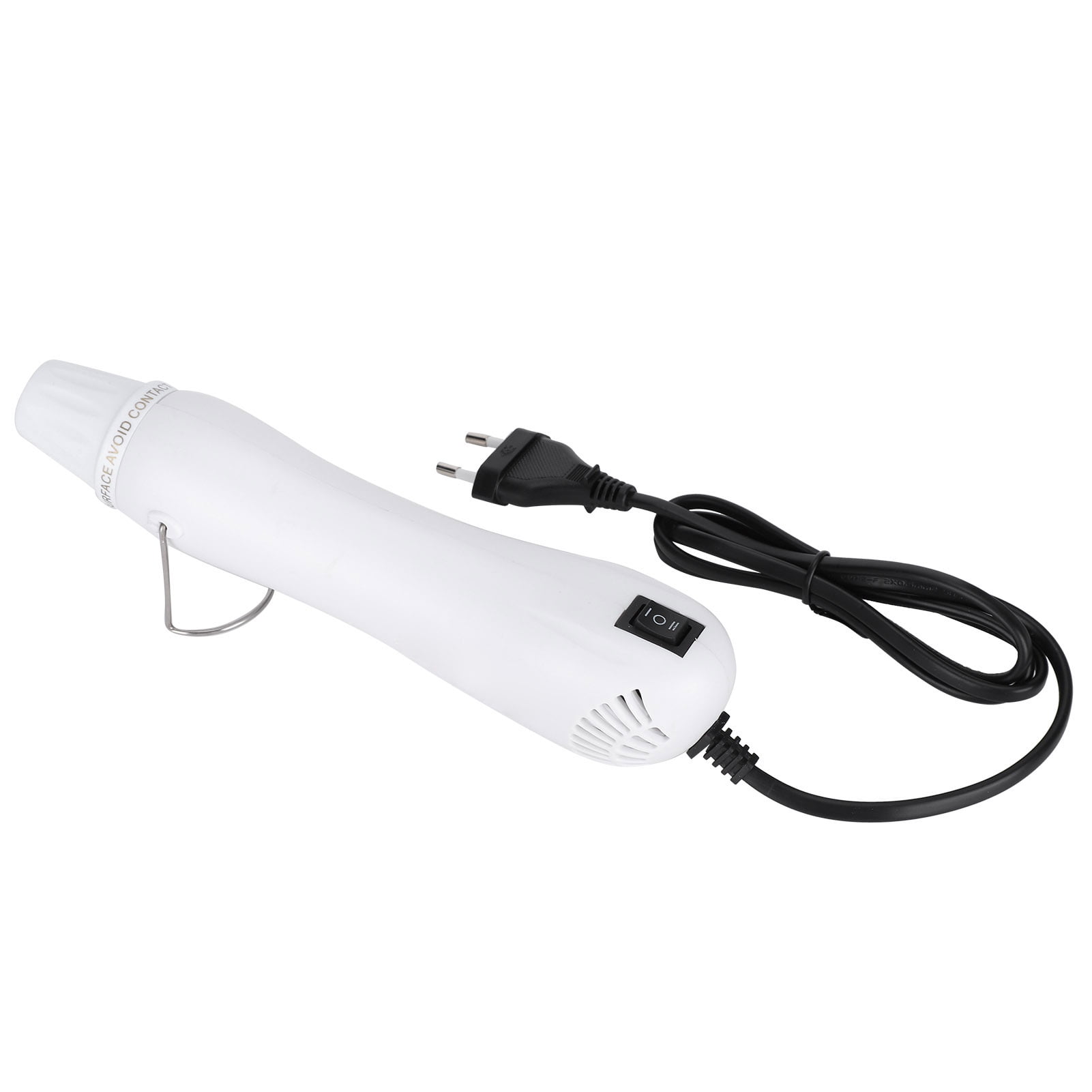 Nieyigj White DIY Dual-Speed Hot Air Gun Electric Heat Shrink Quick Setting Tool (11.81 in / 30 cm)