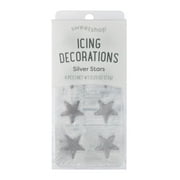 Sweetshop Silver Stars Icing Decorations, 8 Pieces