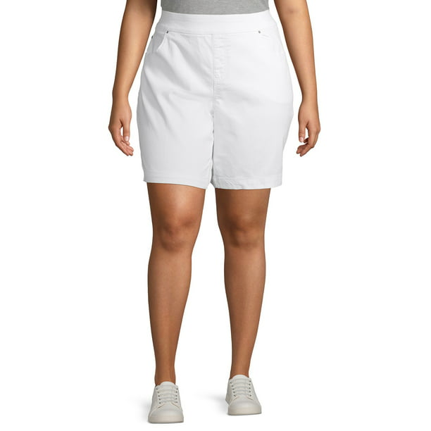 Terra & Sky - Terra & Sky Women's Plus Size 5 Pocket Pull on Denim ...