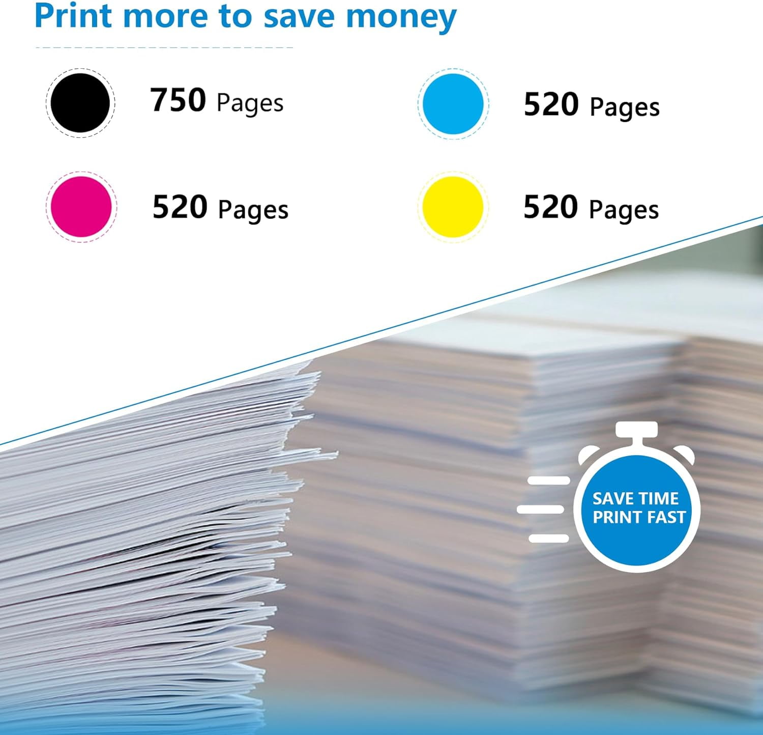 74 75XL Ink Cartridges ( Black Tri-Color) Compatible for 74 75 XL Printer Ink Cartridge for D4260 D4263 D4268 J5725 J5730 J5735