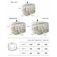 thumbnail image 2 of Floral Flower Toaster Cover 2 Slice, Small Kitchen Appliance Covers, Eucalyptus Lavender Daisy Watercolor Toaster Oven Cover with Loop, Bread Machine Cover Polyester Dust Cover Protection, 2 of 4