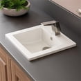 thumbnail image 1 of Pemberly Row White 17" Square Drop In Ceramic Sink with Faucet Hole, 1 of 5