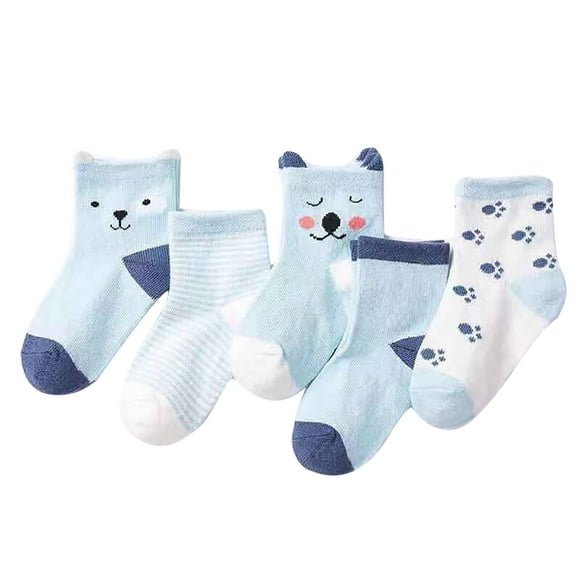 Toddler Girls Boys Socks Breathable Non-slip Unisex Baby Organic Cotton Socks