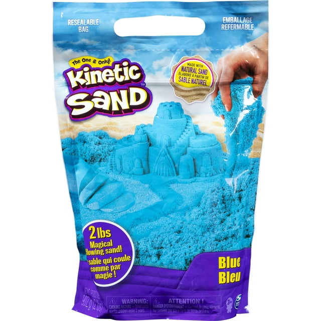 Sensory Play Sand Kinetic Sand Blue, 1 kg, para niños mayores de 3 años