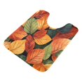 thumbnail image 7 of Yayeee Bath Rug for Bathroom Floor Non Slip Contour Fluffy Soft Absorbent Mat, 20"x24", Colorful Leaves, 7 of 7