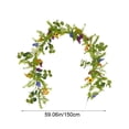 thumbnail image 3 of 150cm Artificial Green Plant Vine Aquatic Flower Rattan, Realistic Fake Foliage for Air Conditioning Duct Cover, Maintenance Free Bendable Plastic Decor for Living Room Ceiling Home Wedding, 3 of 8