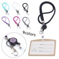 thumbnail image 3 of New Retractable Lanyard Badges Holder ID Lanyard Name Tag Universal Keychain Cellphones Office Id Hanging Rope Necklace Strap grey, 3 of 6