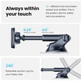 thumbnail image 3 of Magnetic Car Phone Holder, Universal Car Phone Mount for Windshield and Dashboard, Adjustable Suction Cup, 6 Powerful Magnets, Suitable for All Mobile Phones, 3 of 5