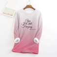 thumbnail image 1 of DPTALR Women's Large Loose Raglan Top Thickened And Velvet Lamb Wool Warm Underlay, 1 of 3