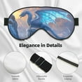 thumbnail image 4 of Eye Sleep Mask for Women Men - Winter Ice Mountain White Dragon Adjustable Soft Buckle Travel Eye Masks for Sleep Mask Blackout, Sleeping Mask for Women Men, Funny Blindfolds for Party Games, 4 of 5