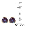 thumbnail image 3 of Gold over Sterling Silver with Color Changing Blue Alexandrite Stud Earring, 3 of 3