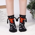 thumbnail image 4 of 4 pares de calcetines navideños con forma de mano, calcetines magnéticos con forma de mano en mano, divertidos calcetines de la amistad con muñecas en 3D, calcetines de regalo navideños para hombres, 4 of 5