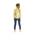 thumbnail image 2 of Girl's Athletic Sportswear Patterned Tank Top and Solid Legging Set in Garden Poppy Yellow Small, 2 of 5