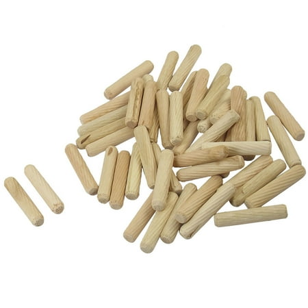 

Uxcell 50 Pcs Furniture Slant Line 40mm x 8mm Wood Stopper Wooden Dowels Pins