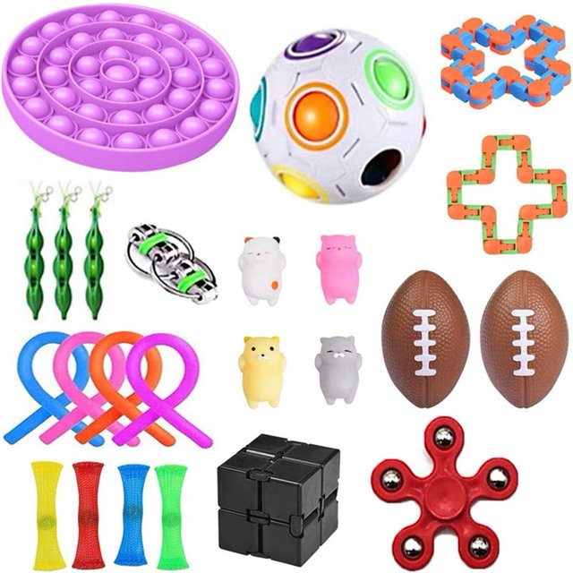 Juego de juguetes sensoriales Fidget Pack Juguetes de descompresión para aliviar el estrés Ehuebsd Para estrenar