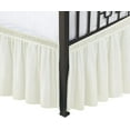 thumbnail image 1 of GFDYREE Wrap Around Bed Skirts with Split Corners for Queen Beds 16" Drop, Ivory Elastic Dust Ruffles Adjustable Easy Fit Wrinkle & Fade Resistant Silky Luxurious Fabric Machine Washable, 1 of 7