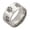 Silver, variant on Stainless Steel Cat Paw Print Ring for Men Women 10MM Wide Unisex Band Animal Lover Pet Memorial Jewelry Gold Size 9
