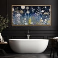 thumbnail image 3 of IDEA4WALL Extra Large Framed Canvas Print Wall Art Midnight Flora Fantasy Vibrant Wildflower Fine Art Antique Wall Decorative Multicolor Flowers Painting Artwork for Rooms - 60"x30", 3 of 5