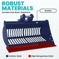 thumbnail image 3 of Excavator Attachments Soil Sieving Buckets for Small Digger, High Manganese Steel Filter Frame, 23.6 Inch Sieve Bucket, Precise Stone-Soil Separation Excavator Accessory, for Material Filtering, 3 of 7