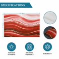 thumbnail image 6 of Red Waves Abstract Placemats Set of 4, Ombre Fluid Water Ripple Striped Placemats for Dining Table, Place Mats for Kitchen Tabletop, Waterproof Wipeable Dining Table Mats Set, 6 of 9