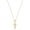 T Small Letter, variant on Gold Initial Necklaces for Women 18K Gold Plated Dainty Letter Necklace, A-Z Simple Gold Necklace for Women Trendy(Bubble Letter)[p2214]
