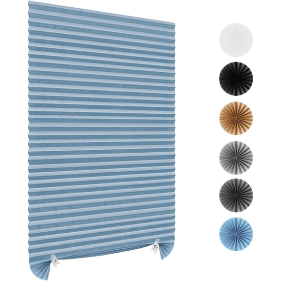 Paper Blinds for Windows Cordless No Drill Self Adhesive Temporary Shades