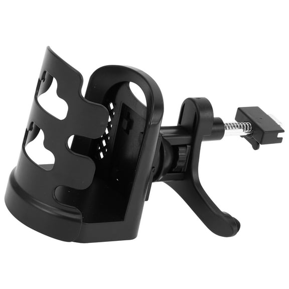 Unique Bargains Cup Holder 2.05" Car Center Console Armrest Add-On Cup Holder ABS Black 1 Pc