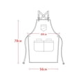 thumbnail image 4 of Kitchen Apron, Adjustable Apron with Pockets for Garden, Kitchen, Dining, Tool Room, Apron (Brown), 4 of 5