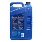 Chevron Supreme Synthetic Blend Motor Oil 5W-30, 5 Quart Case (3 Pack)
