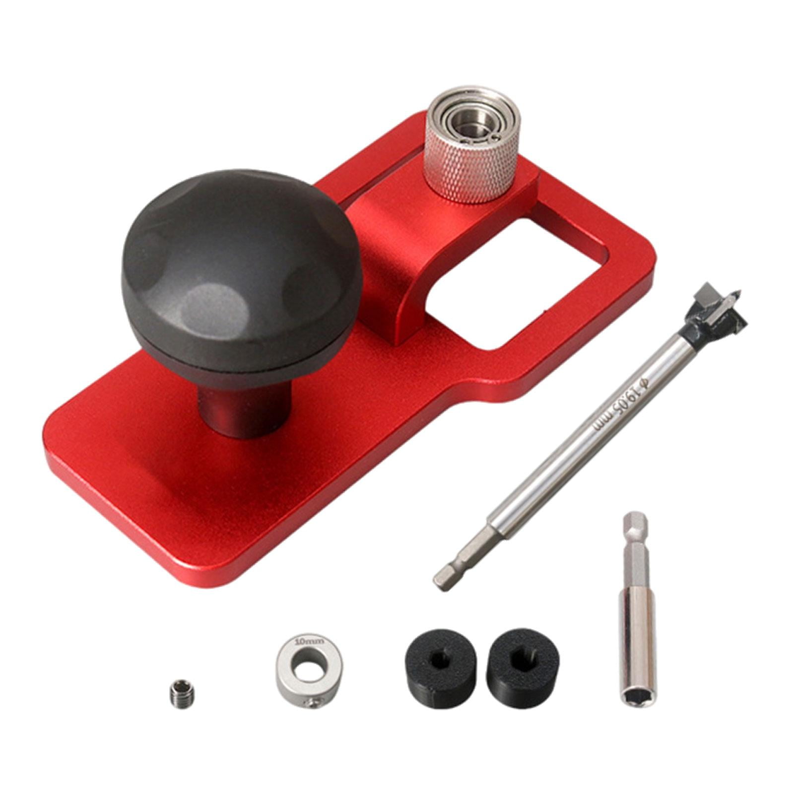 koolsoo Vertical Drill Guide Jig Puncher Tools Hole Positioning Hole Bearing Tools for Professional DIY Craft Projects Home Carpenter 19mm